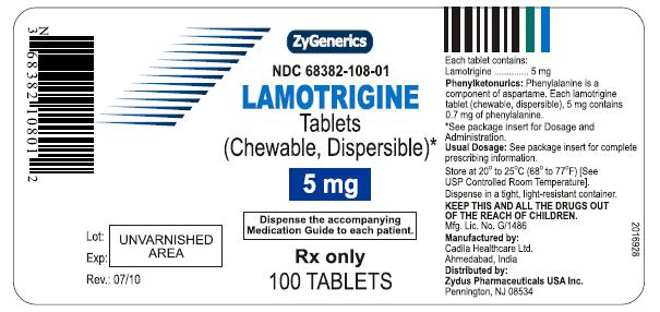 Structured formula for lamotrigine
