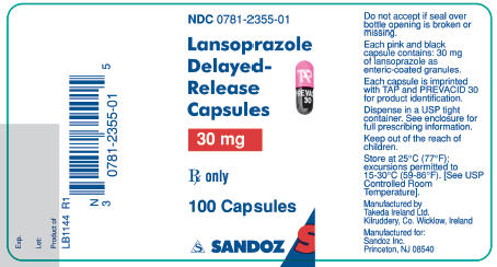PRINCIPAL DISPLAY PANEL - 30 mg, 100 Capsule Label