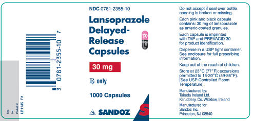 PRINCIPAL DISPLAY PANEL - 30 mg, 1000 Capsule Label
