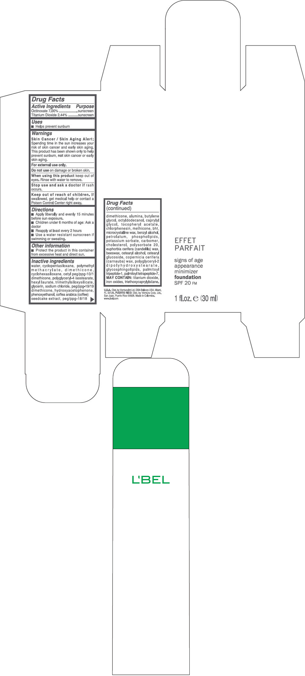PRINCIPAL DISPLAY PANEL - 30 ml Bottle Box - MEDIUM 5 - BEIGE