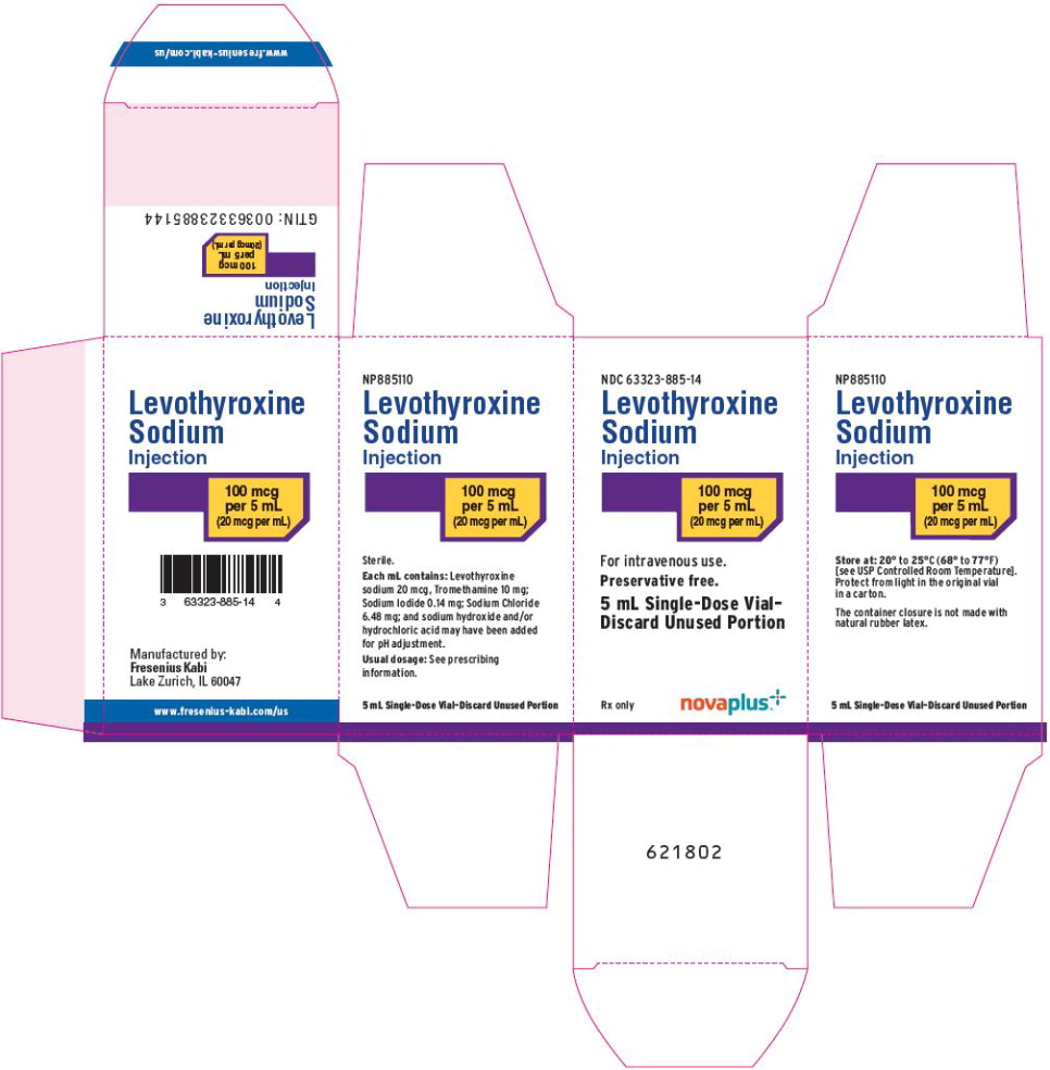 PACKAGE LABEL - PRINCIPAL DISPLAY – Levothyroxine Sodium Injection 5 mL Carton
