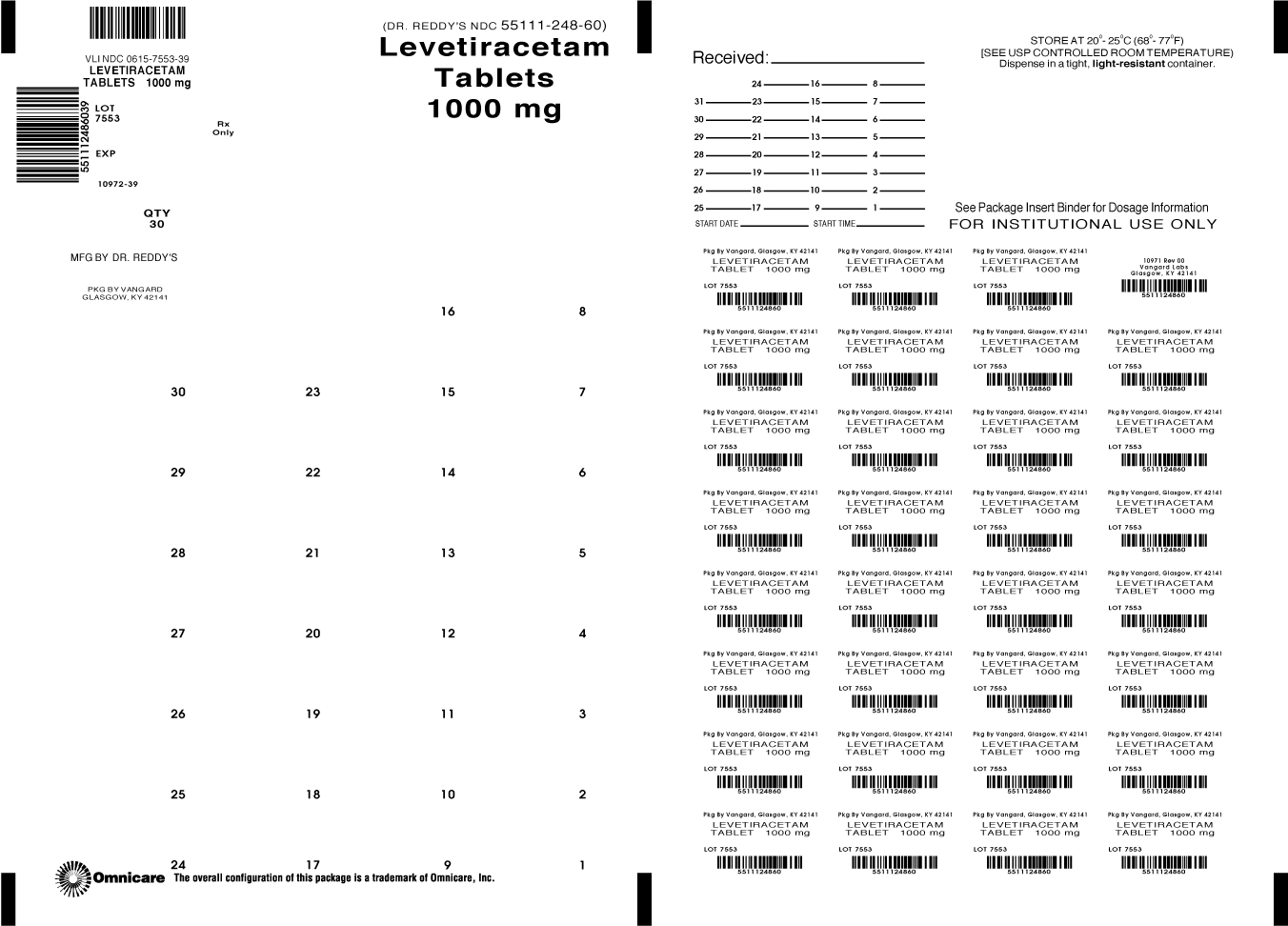 Principal Display Panel-Levetiracetam Tablets