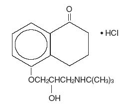 Structural Formula: levobunolol HCl
