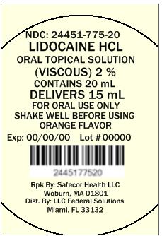 Lidocaine Product Label