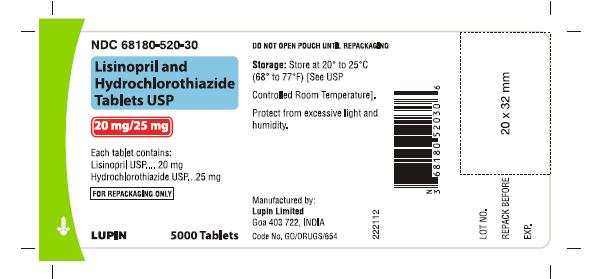 Lisinopril+HCTZ Tabs-20-25 mg