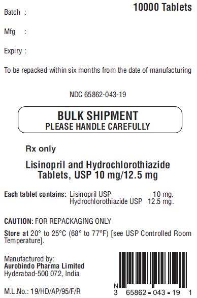 PACKAGE LABEL- PRINCIPAL DISPLAY PANEL - 20 mg/12.5 mg (30 Tablet Bottle)