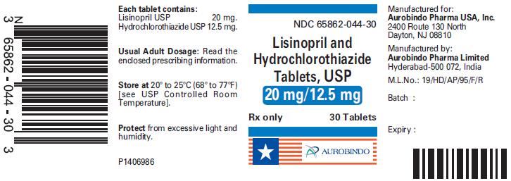 PACKAGE LABEL- PRINCIPAL DISPLAY PANEL - 20 mg/25 mg (30 Tablet Bottle)