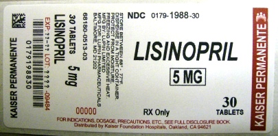 Lisinopril 5mg Label