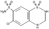 Hydrochlorothiazide chem structure