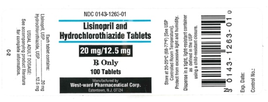 Lisinopril and Hydrochlorothiazide 20 mg / 12.5 mg