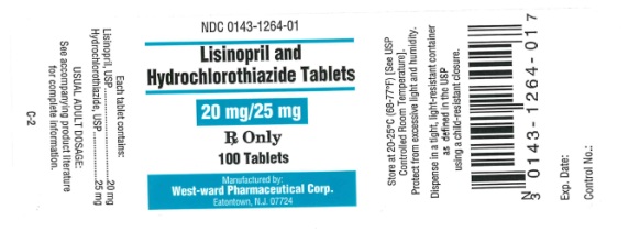 Lisinopril and Hydrochlorothiazide 20 mg / 25 mg