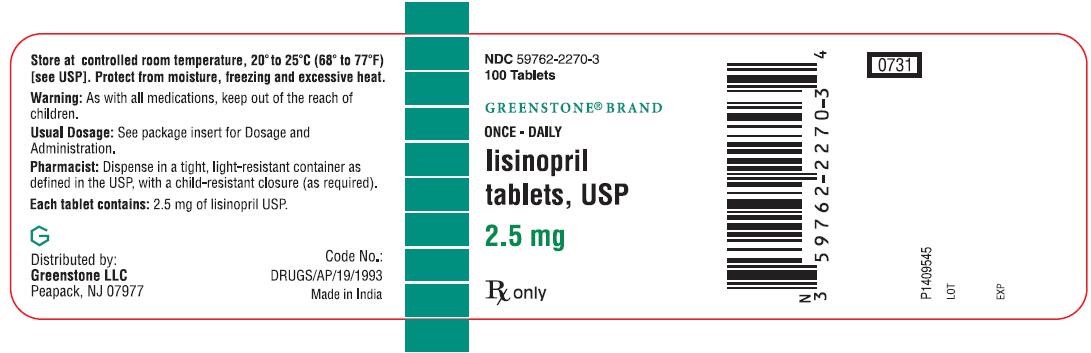 PACKAGE LABEL-PRINCIPAL DISPLAY PANEL – 2.5 mg (100 Tablet Bottle)