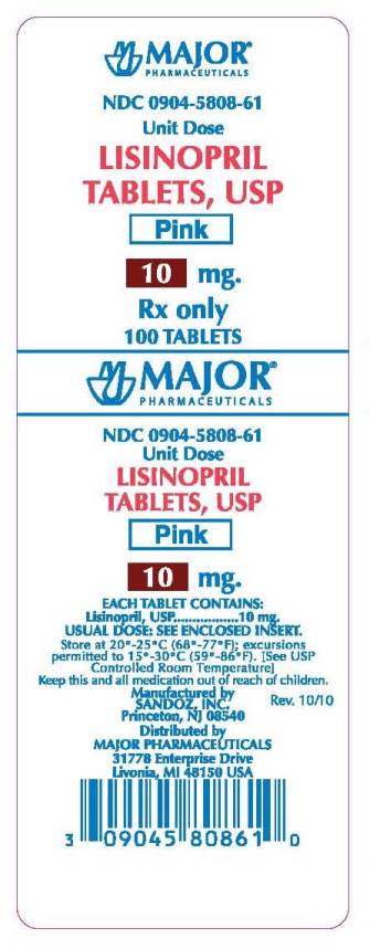 Lisinopril 10 mg Tablets, USP