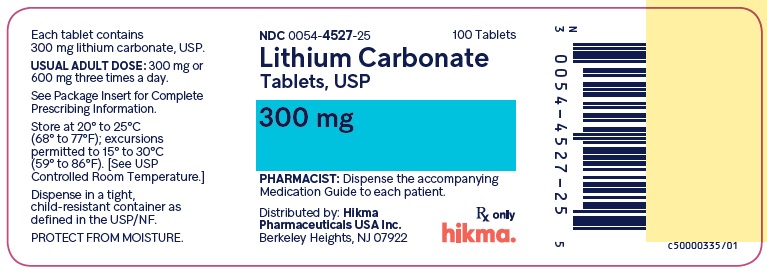 300 mg Tablets, Bottle Label