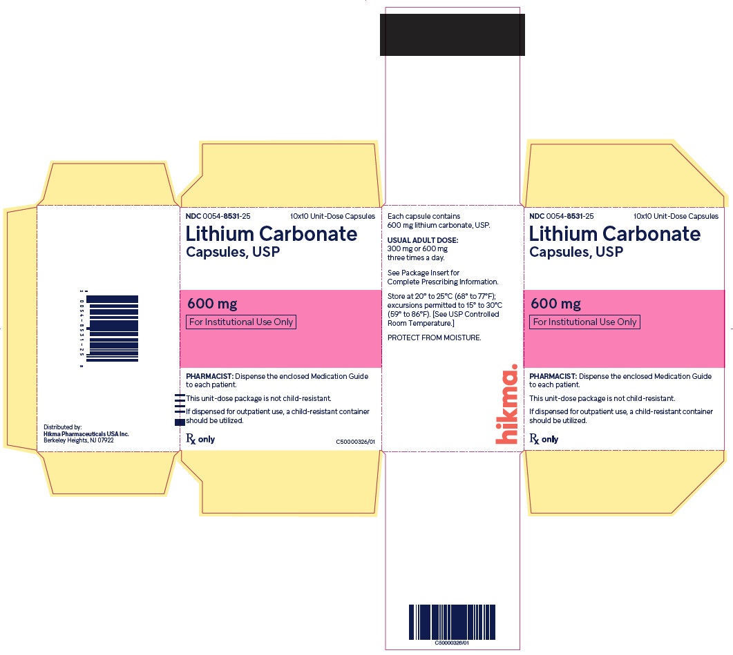 600 mg Capsules, Unit-Dose Carton