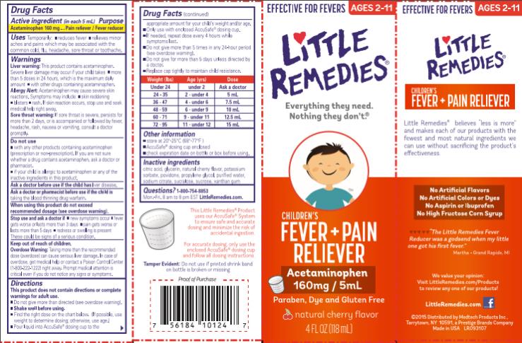Little Remedies Childrens Fever Cherry Carton