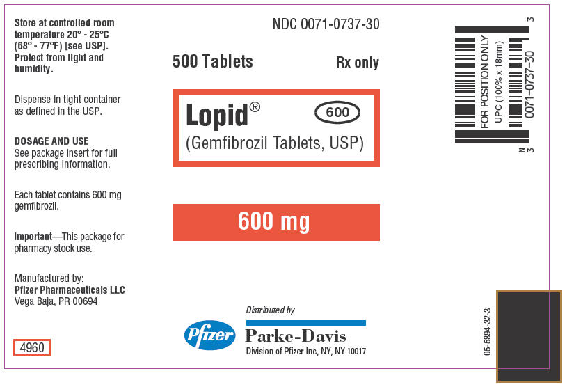 Principal Display Panel - 600 mg Tablet Bottle Label