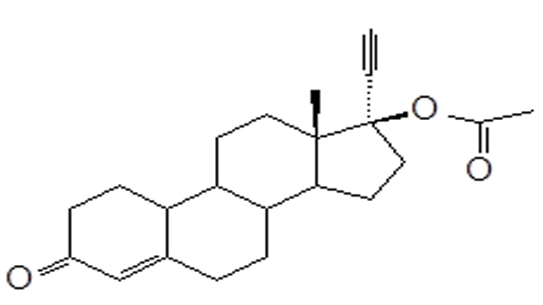 Norethindrone Acetate structural formula