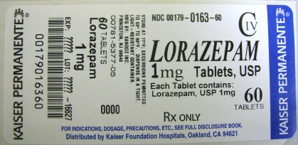 Lorazepam 1 mg Label -  60s