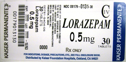 Lorazepam 0.5mg Label 30's
