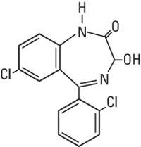 structural formula lorazepam