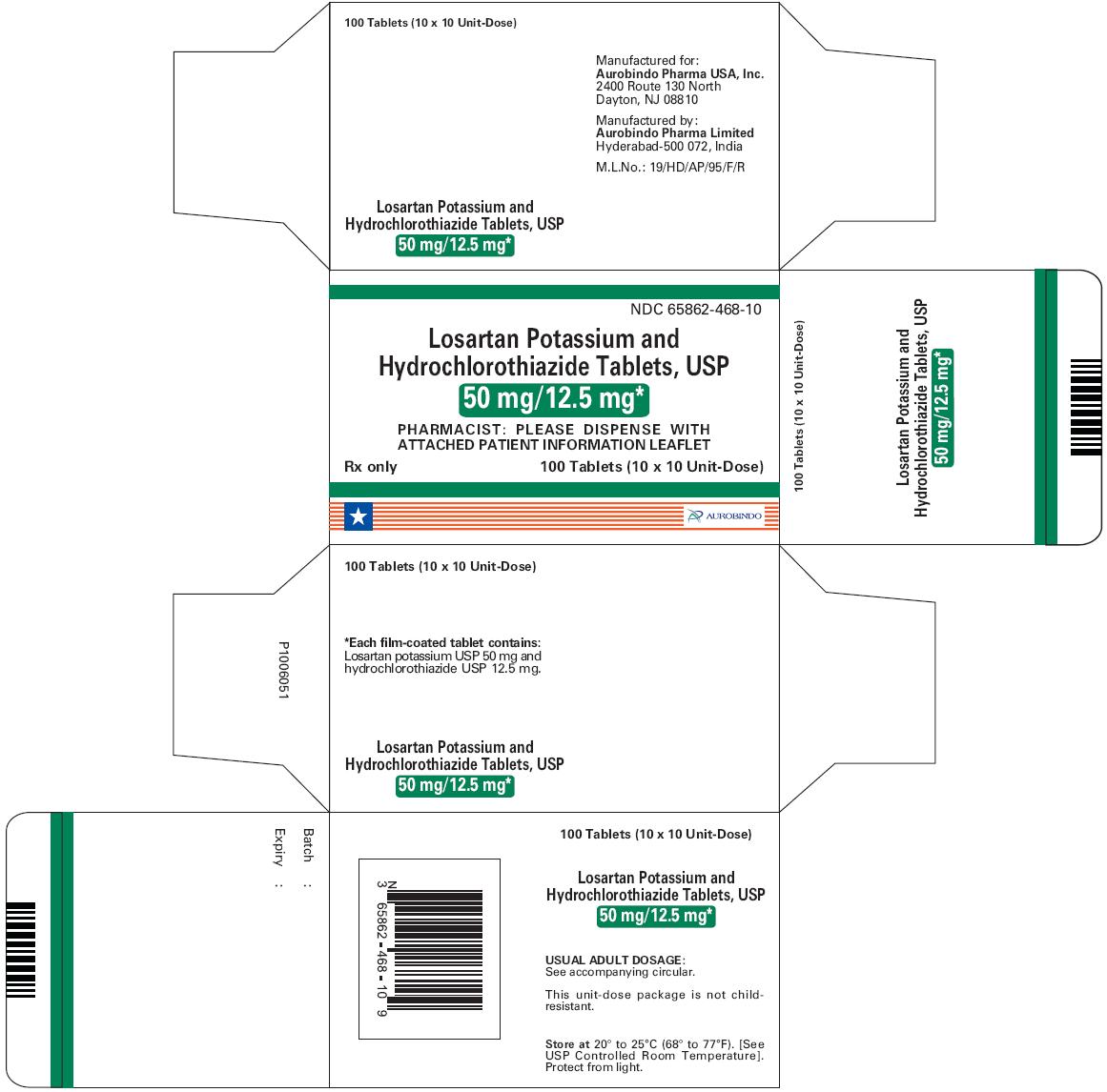 PACKAGE LABEL-PRINCIPAL DISPLAY PANEL - 50 mg/12.5 mg Blister Carton (10 x 10 Unit-dose)