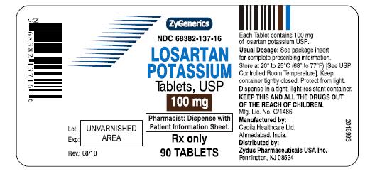 Losartan Potassium Tablets 50 mg