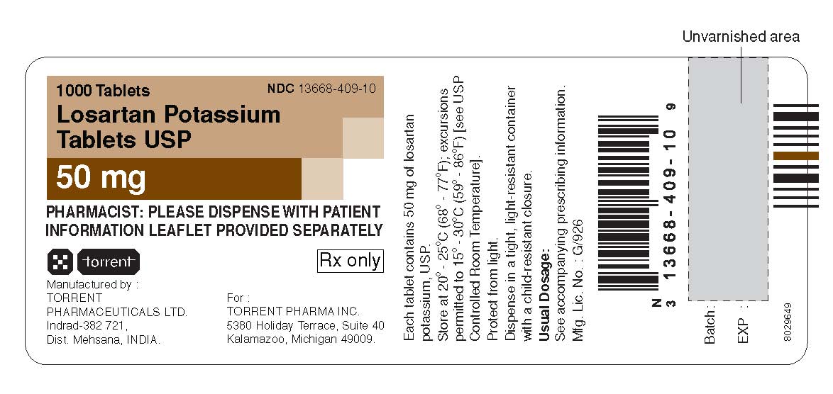 Losartan Container labels 50 mg
