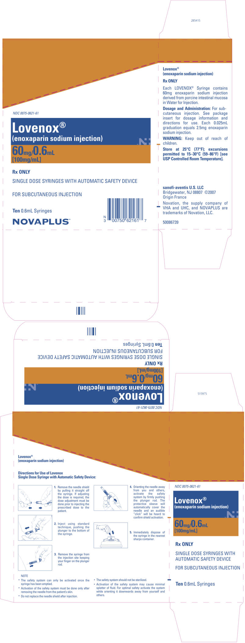 PRINCIPAL DISPLAY PANEL - 60mg/0.6mL Carton