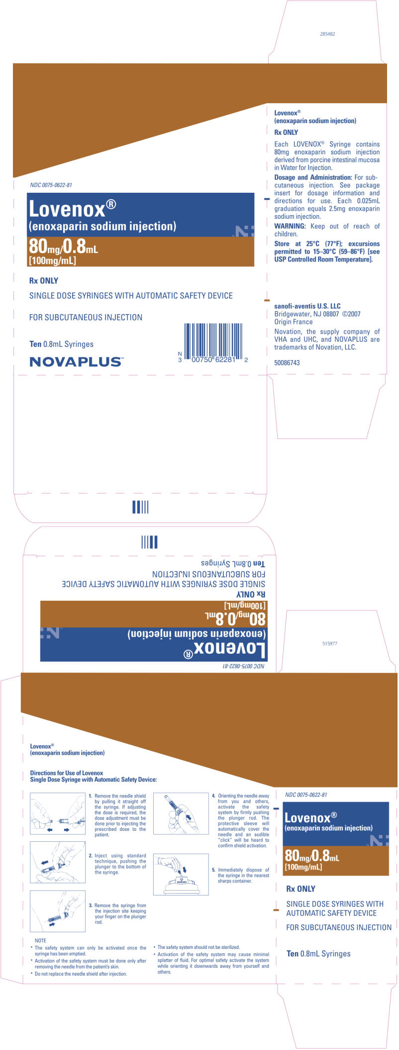 PRINCIPAL DISPLAY PANEL - 80mg/0.8mL Carton