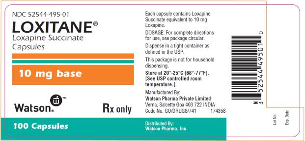 PRINCIPAL DISPLAY PANEL NDC 52544-495-01 LOXITANE® 10 mg