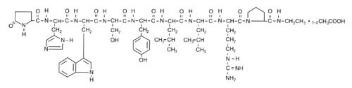 Structural Formula for Leuprolide acetate