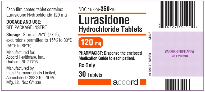 Lurasidone Hydrochloride 120 mg-30 Tablets-Label