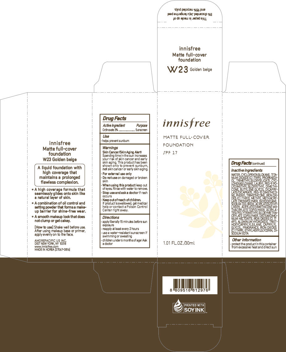 PRINCIPAL DISPLAY PANEL - 30 ml Container Carton - W23 Golden beige