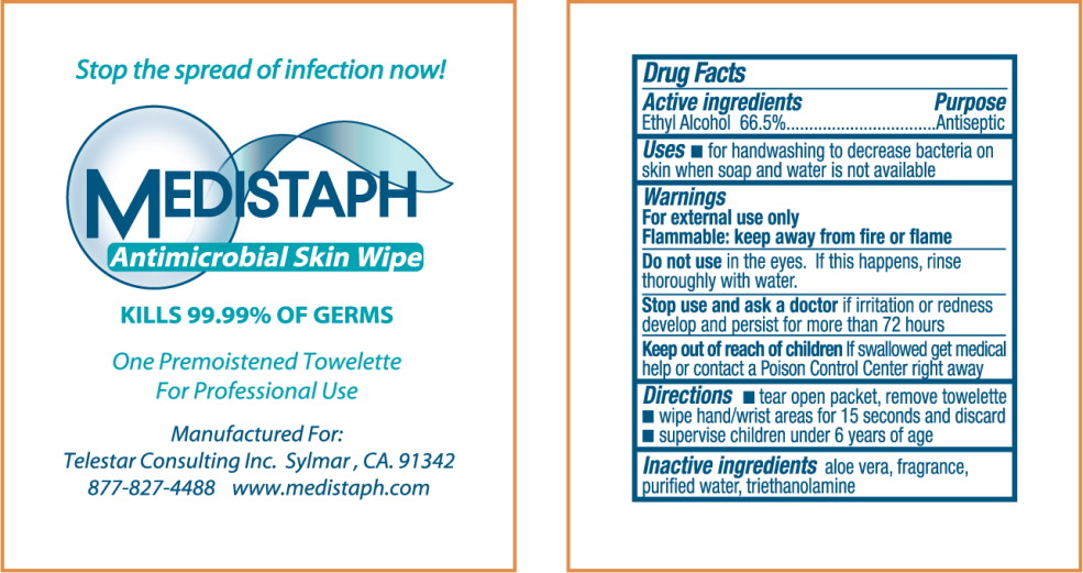 PRINCIPAL DISPLAY PANEL – Antimicrobial Skin Wipe packet
