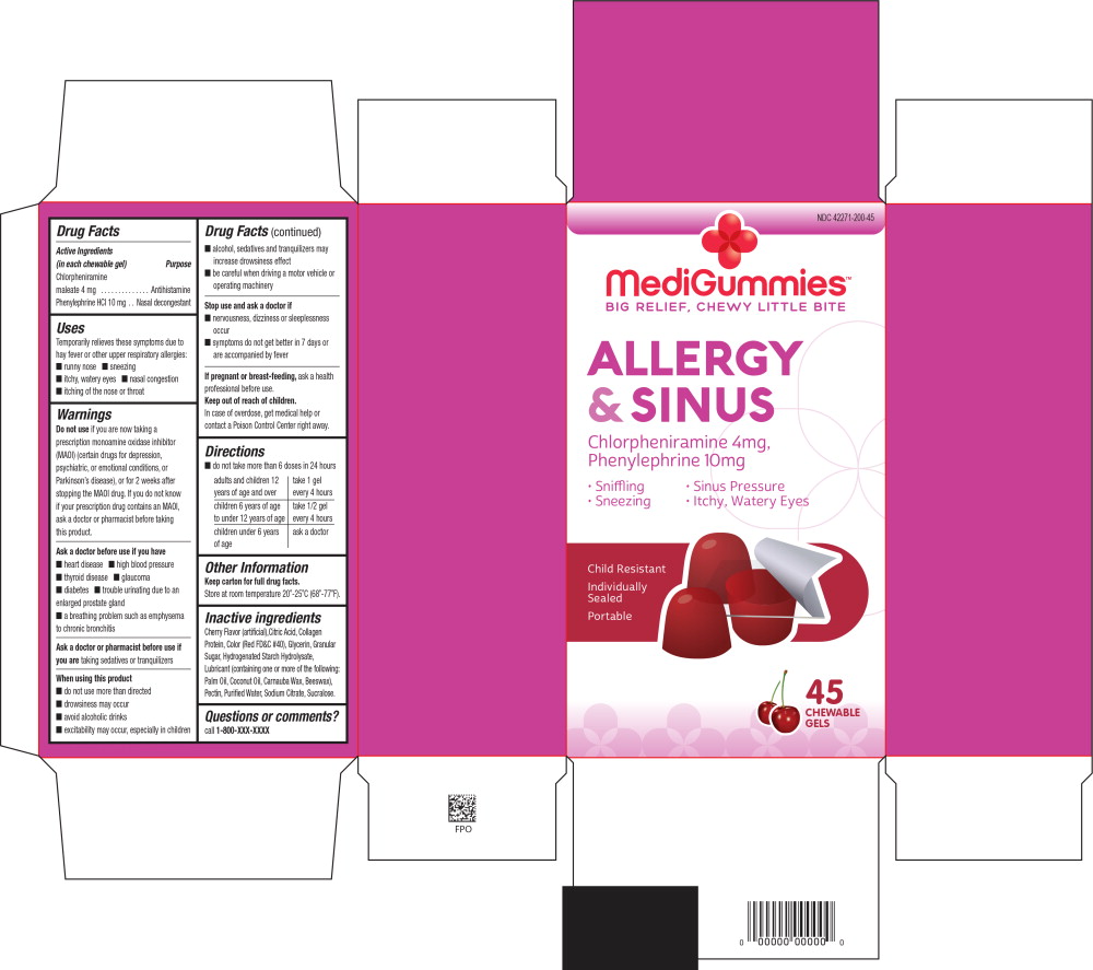 Principal Display Panel - Allergy and Sinus 45 Carton Label
