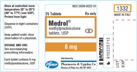 Principal Display Panel - 8-mg Tablet Label