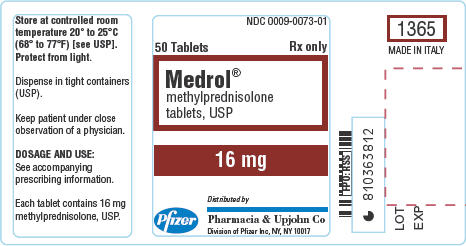 Principal Display Panel - 16-mg Tablet Label