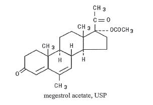 Megestrol Acetate Chemical Structure