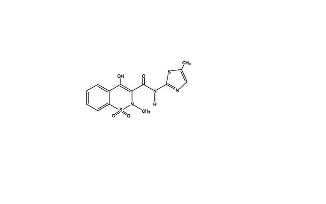 Picture of Meloxicam Chemical Structure