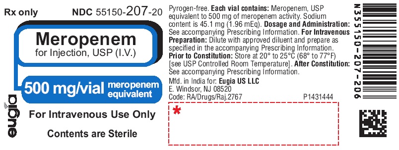 PACKAGE LABEL-PRINCIPAL DISPLAY PANEL - 500 mg/vial - Container Label