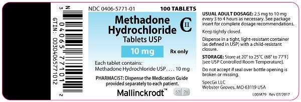 Methadone Hydrochloride USP 10 mg