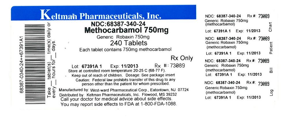 Methocarbamol Tablets, USP 750 mg