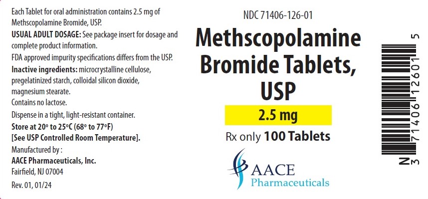 Methscopolamine 2.5 mg 100 counts