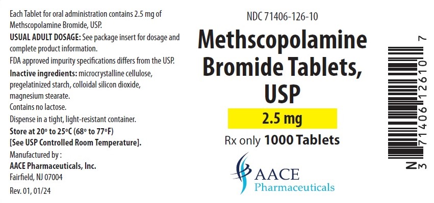 Methscopolamine 2.5 mg 1000 counts