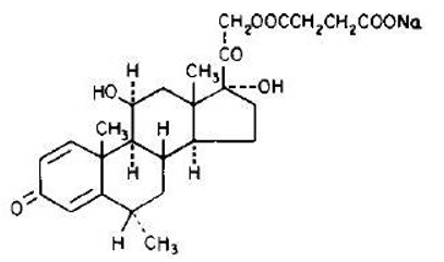 Methylprednisolone structure