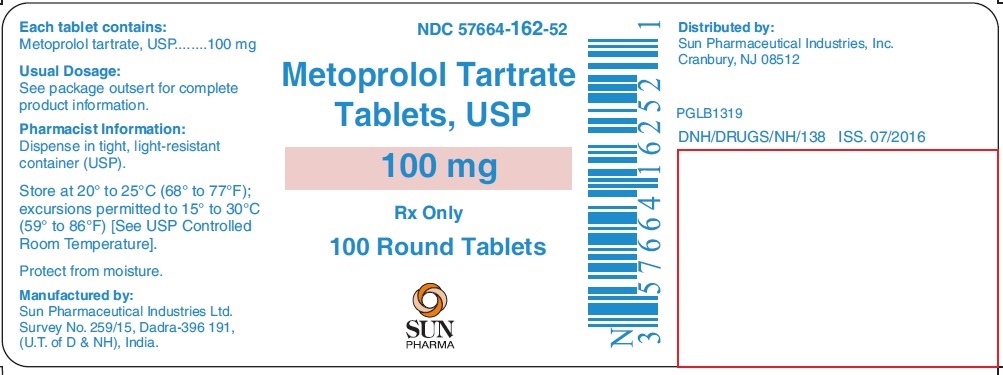 Metoprolol Tartrate 100 mg round Bottle Label