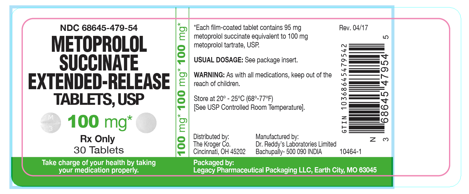 Metoprolol Succinate ER Tabs, USP 100mg