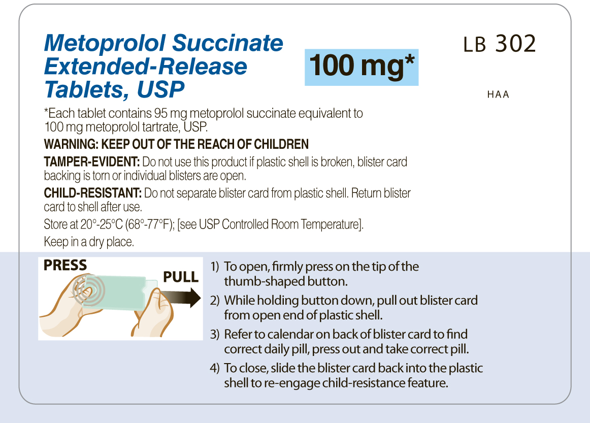 Metroprolol Succinate E-R 100 mg back