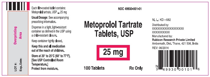 metoprolol-tartrate-25mg-100-label